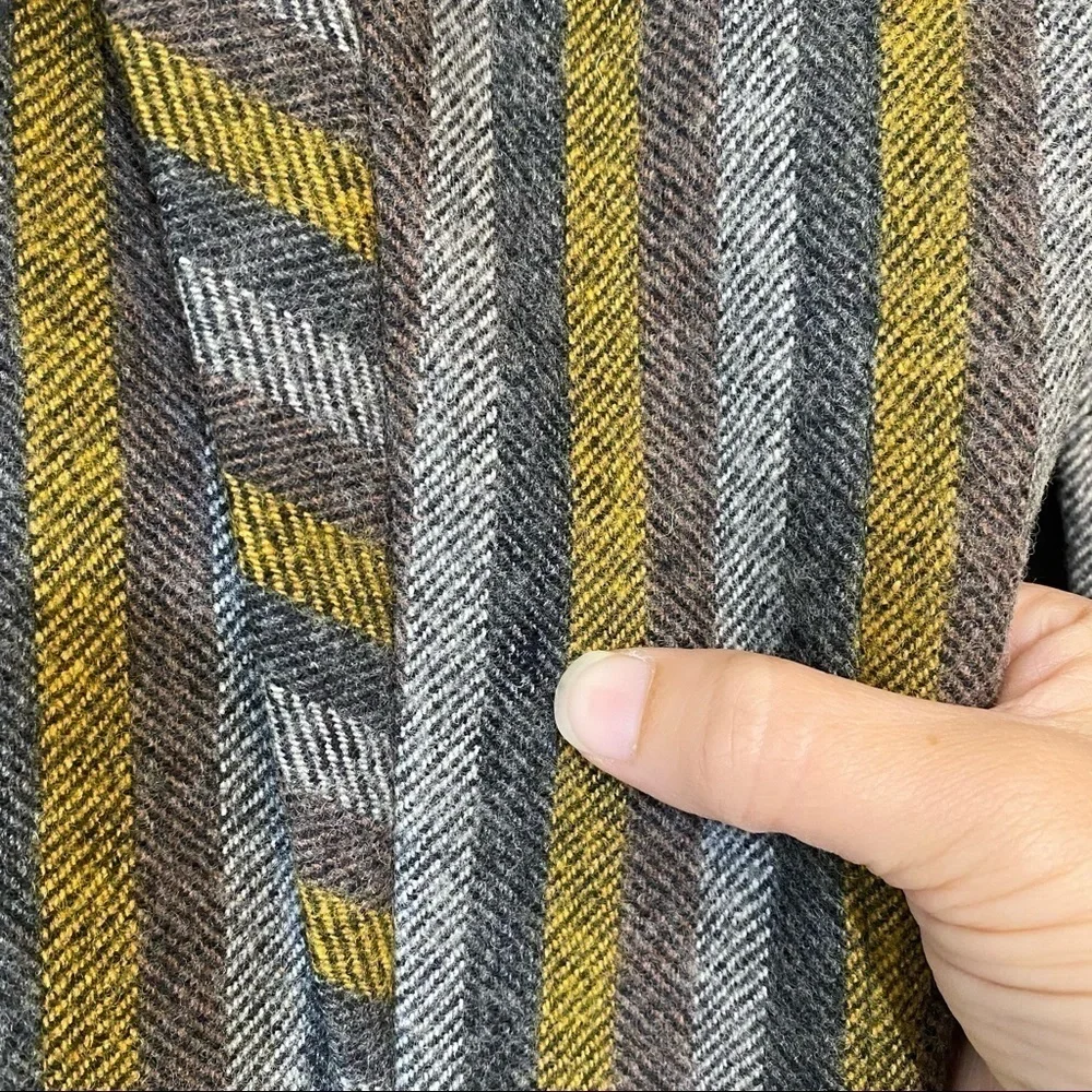 Shukmei Jacket Striped Sz Small